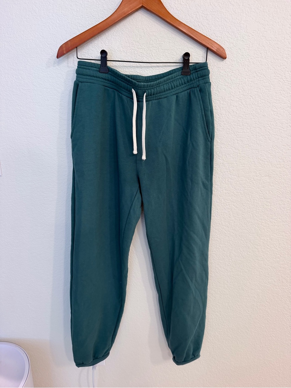 Madewell Teal Green Drawstring Jogger Pants